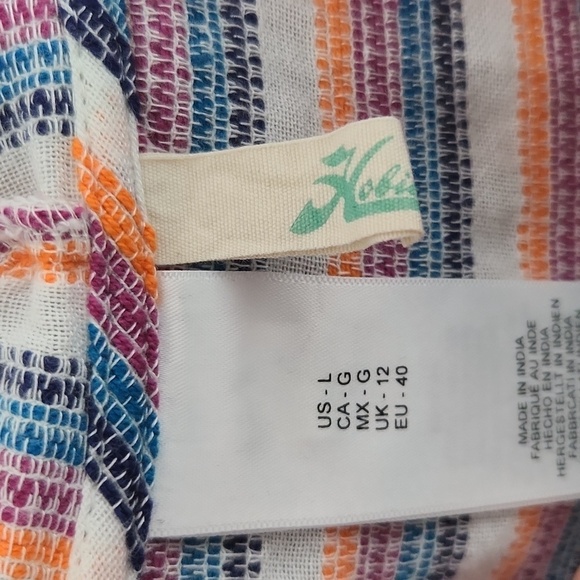 Hobie Top Tunic Beach Cover Up Dress Shirt Hoodie Size L - Picture 2 of 8